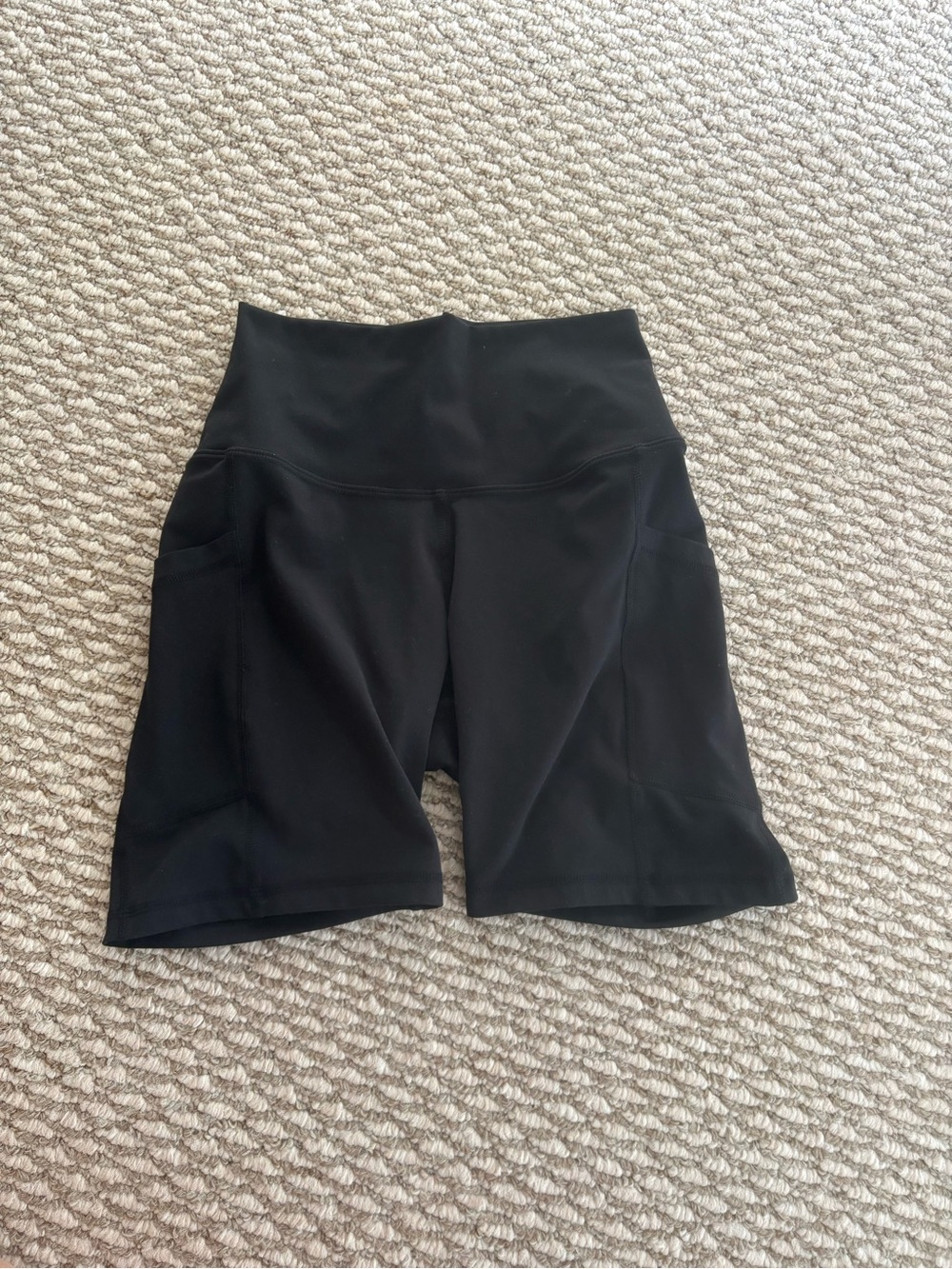 High-Waist Black Women's Bike Shorts